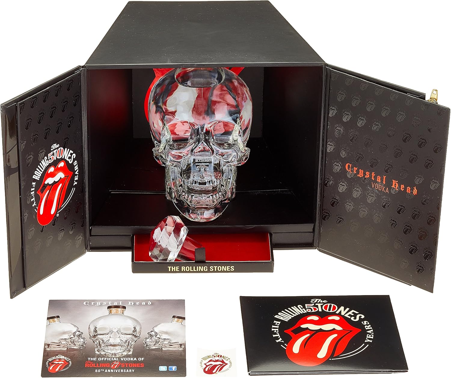 Crystal Head Wodka Rolling Stones 50th Anniversary Limitierte Geschenkbox 1 X 0 7 L Amazon De Bier Wein Spirituosen
