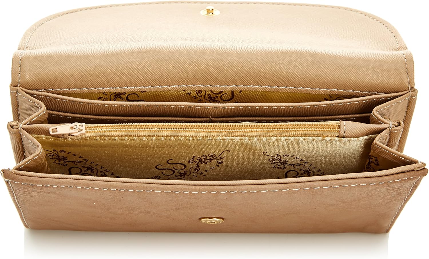 SWANKYSWANS Womens Demi Daisy Motif Wallet DW Brown - Image 5