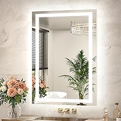 TETOTE LED Bathroom Mirror 24 x 36 Brighter Light