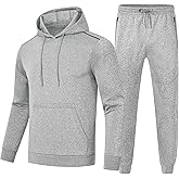 Rdruko Men's Tracksuits Sweatsuits 2 Piece Set Jogging Athletic Hoodie and Sweatpants Set for Men