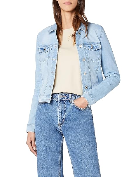 ONLY Damen Jeansjacke Onlnew Westa Detail Jacket L.Blue Noos