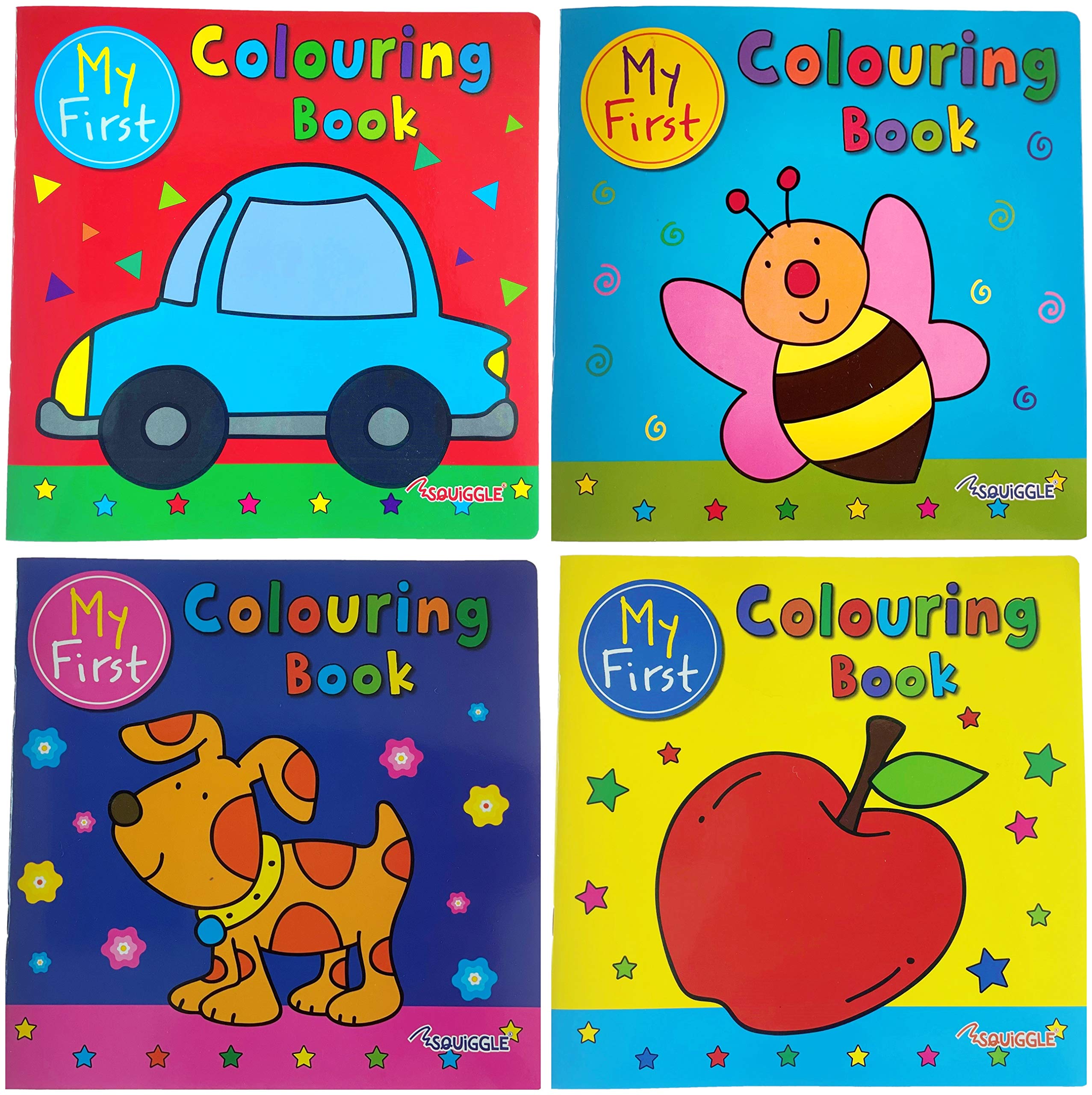 Anilas My First Colouring Book Set of 4 Colouring Books, Ideal for Toddlers, Nursery & Preschool Children (Ages 3-6)