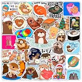 100Pcs Sea and River Otter Stickers for Laptop and Water Bottle - Otter Gifts, Cute Stuff, Gifts for Women &amp; Men