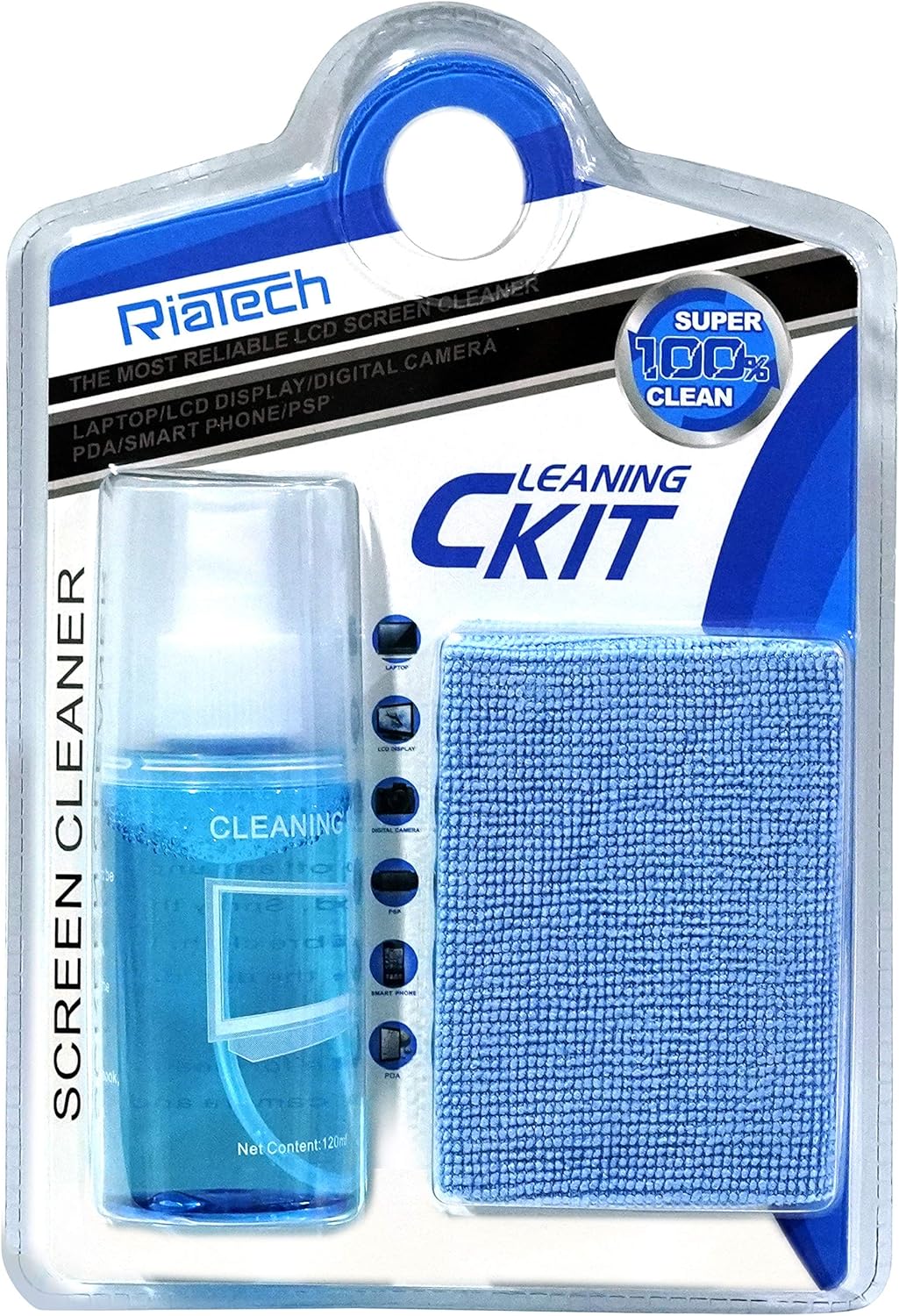 Buy RiaTech 2 in 1 Screen Cleaning Kit With Microfiber Cleaning Cloth