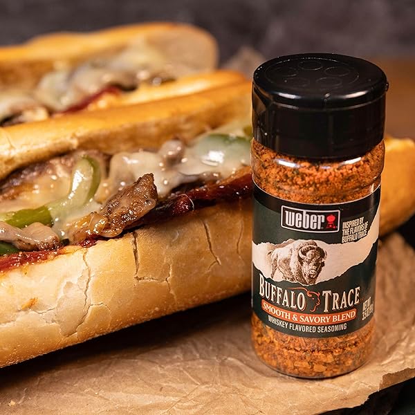 WEBER BUFFALO TRACE WHISKEY FLAVORED BBQ SEASONING, 6.5 OZ