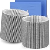 2 Packs Upgraded 511i Max Mixed Carbon Replacement Filter Compatible with Blueair Blue Pure 511i Max with 2 Extra Cloth Covers Pre-filters