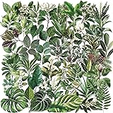 50PCS Leaf Stickers PET Transparent Stickers Nature