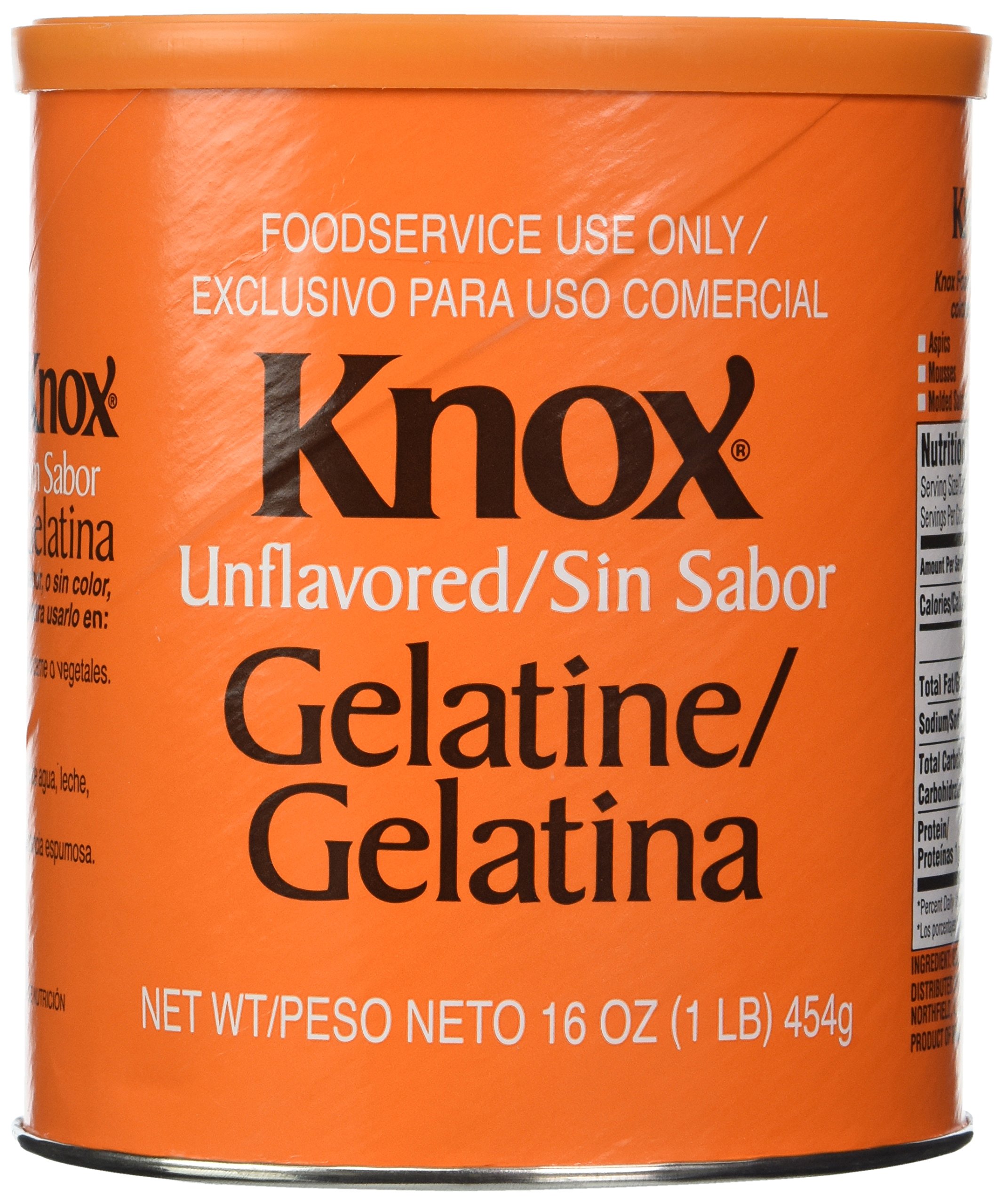 Knox Unflavored Gelatine 16 Oz (3 Pack) Gelatin Dessert