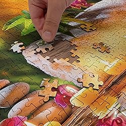 Ambesonne Spa Jigsaw Puzzle, Classic Relaxing Day