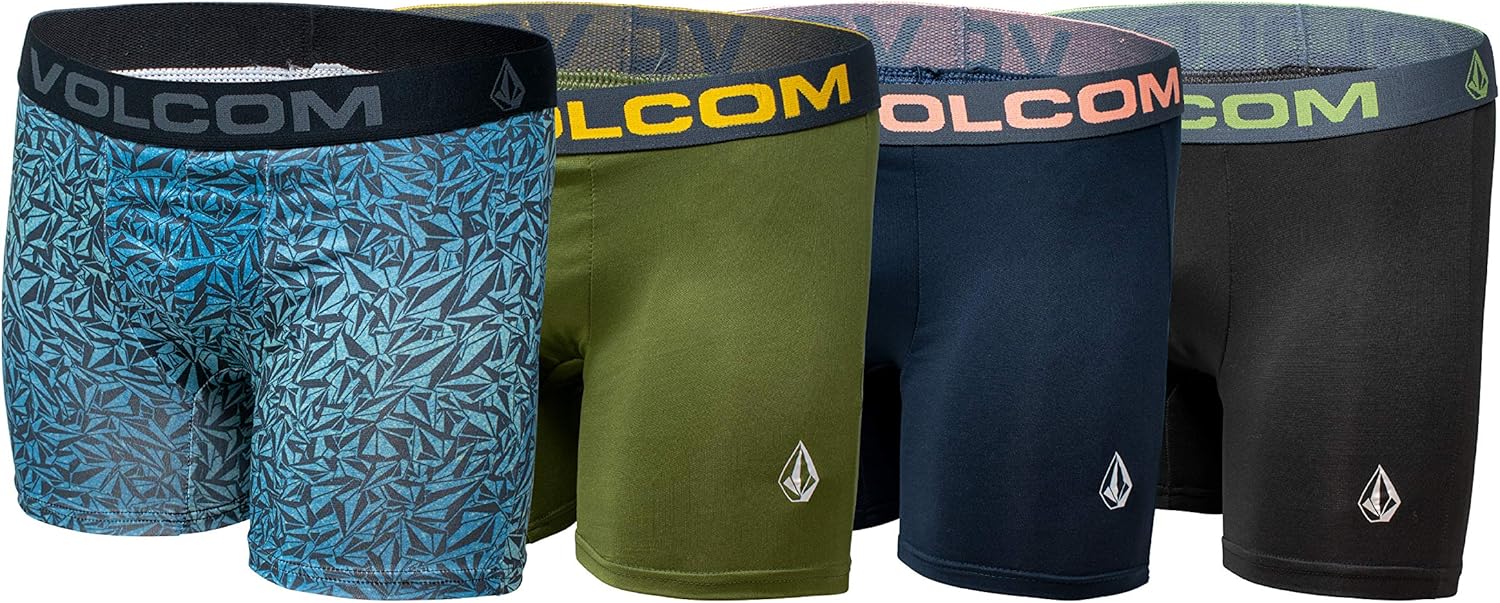 Boys Boxer Briefs Performance Underwear (Multi/Green/Blue/Black