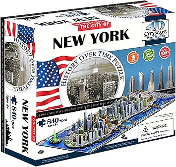 4D Cityscape New York City Skyline Time Puzzle