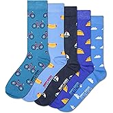 Happy Socks Basics Collection- Multi-Pack Crew Socks for Men and Women- Blue, Pink, Grey, Green