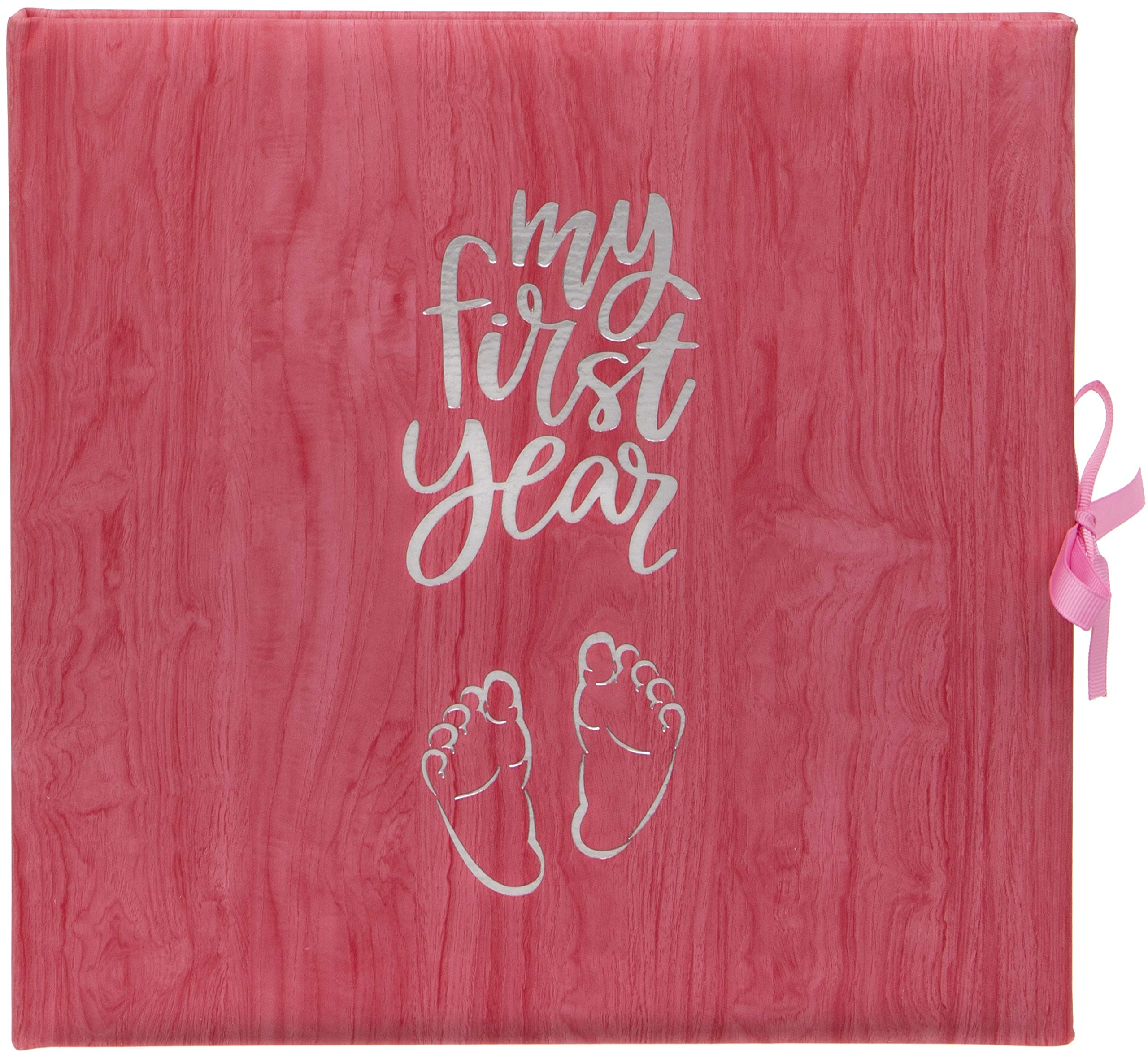 Baby's My First Year Record Log Book to Commemorate Birth Through Their First Year on Earth - Pink