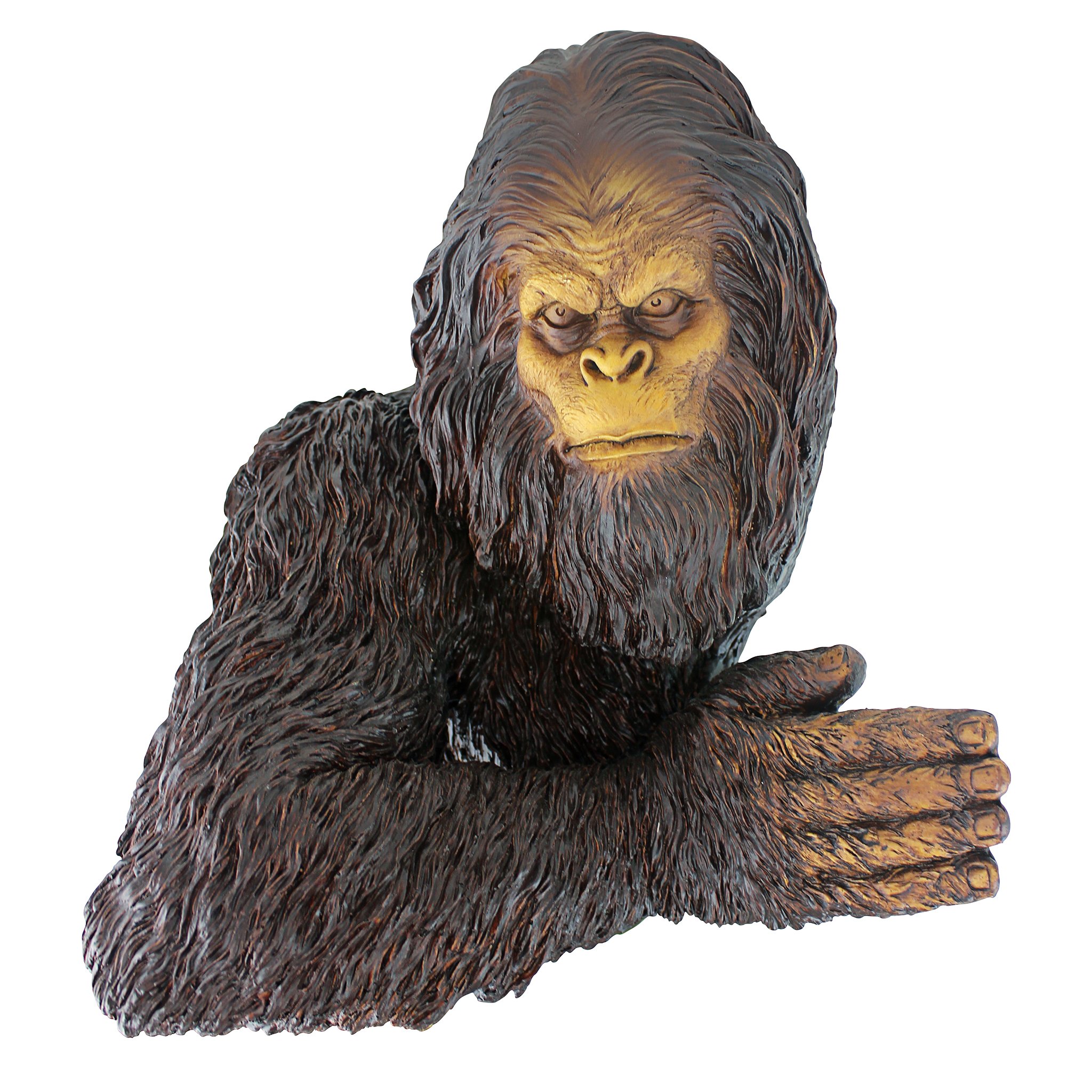 Design Toscano Bigfoot the Bashful Yeti Garden Tree Sculpture, 15 cm, Polyresin, Full Color