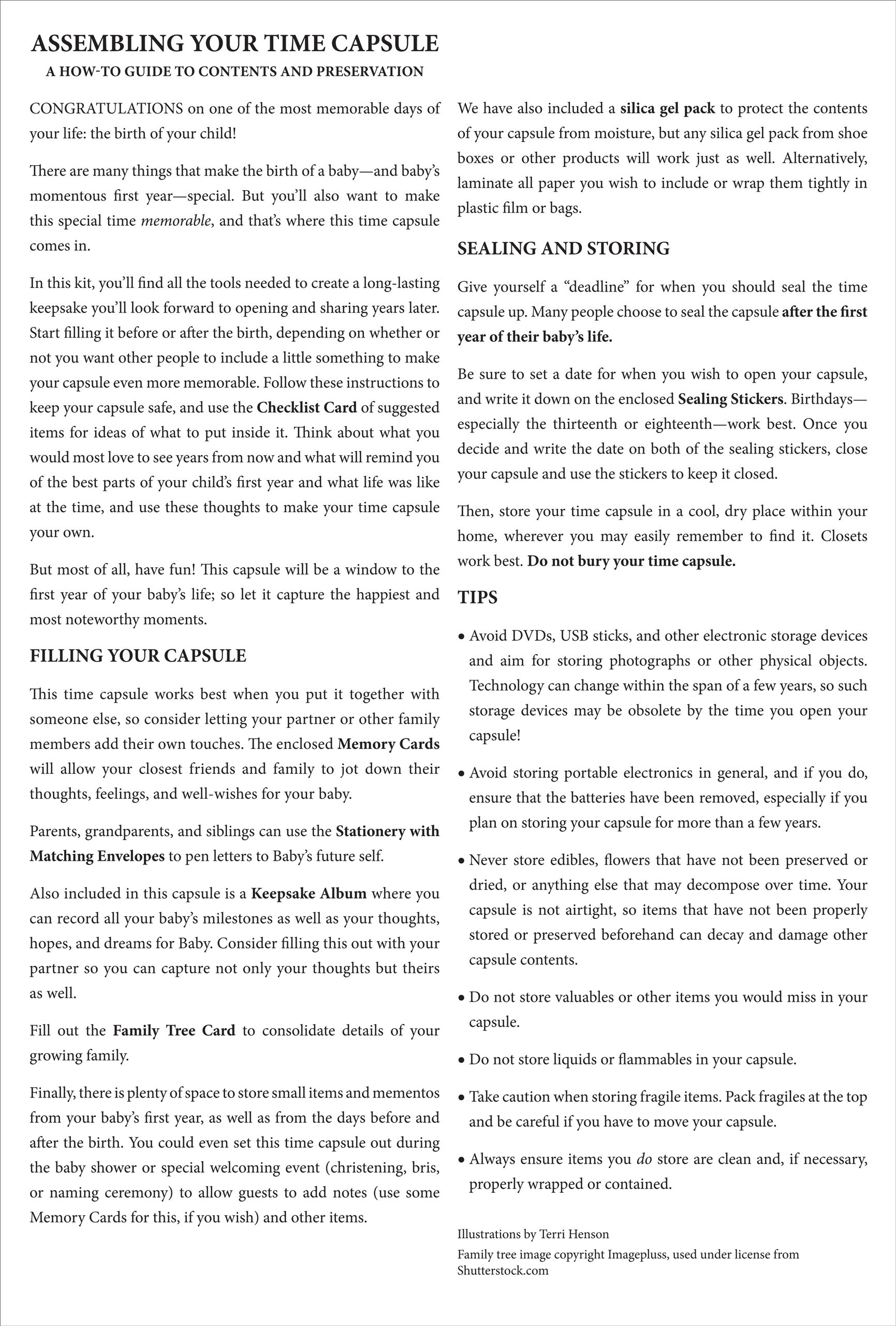 baby time capsule box
