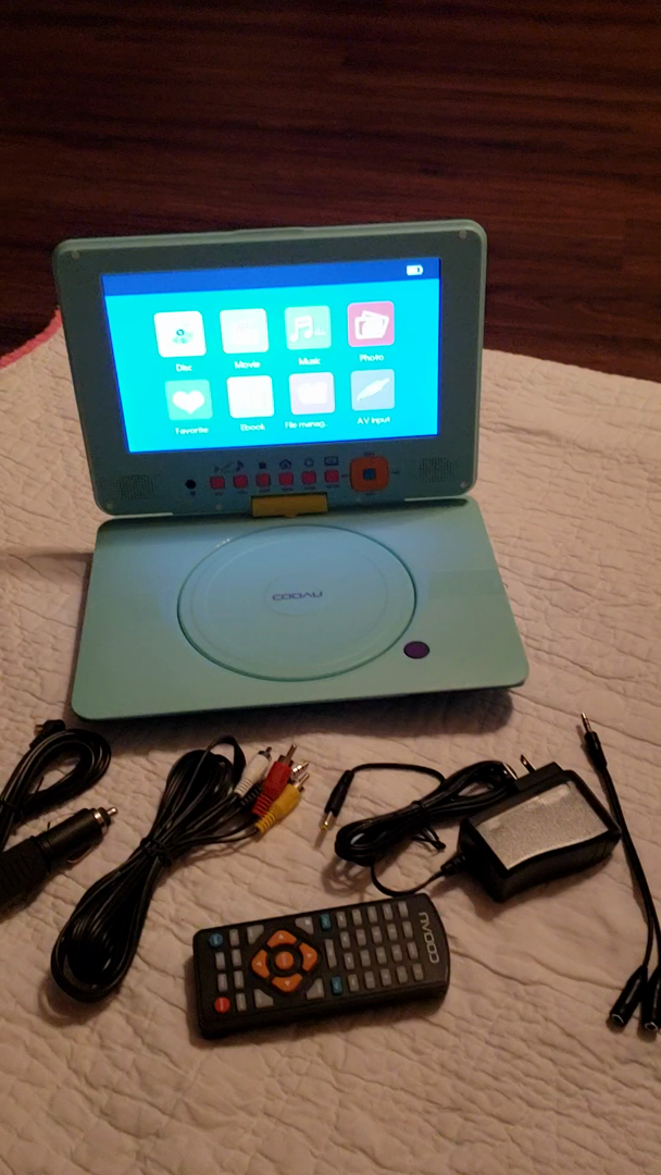 Customer reviews COOAU 12.5" Portable DVD Player with 10.5
