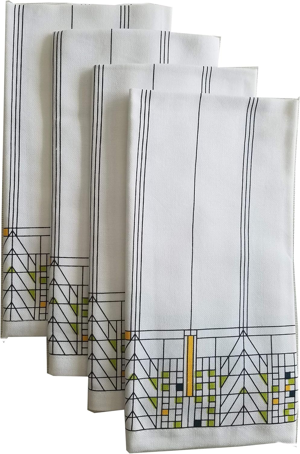 KAF Home Frank Lloyd Wright Printed Dinner Napkin 20 x 20-inch 100-Percent Cotton Set of 4 (Tree of Life)