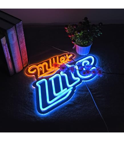 Beer Themed LED Neon Sign - Adjustable Brightness Wall Decor