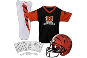 Franklin Sports NFL Youth Football Uniform Set for Boys & Girls - Includes Helmet, Jersey & Pants with Chinstrap + Numbers