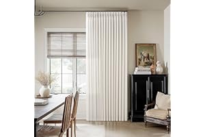Pinch Pleated Linen Curtains 90 Inches Long for Living Room Cream Ivory Light Filtering Pinch Pleat Hooks Rings Back Tab Neut
