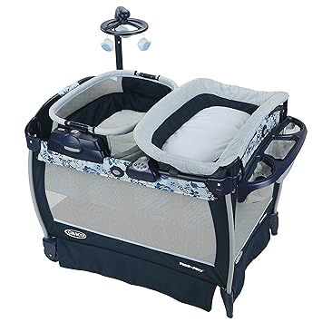Graco Pack N Play Nearby Napper Playard Includes Portable Napper Full Size Infant Bassinet And