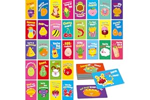 SPRITEGRU 120 Motivational Cards, 60 Designs Pun Incentive Flashcards Encouragement Note Cards-Blank Side, Small Mini Funny Inspirational Affirmation Greeting Card for Kids, Students, Teachers, Parents