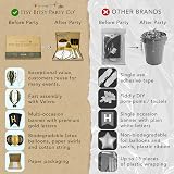 Itsy Bitsy Party Co Premium Reusable Birthday Decorations Black Gold view 4