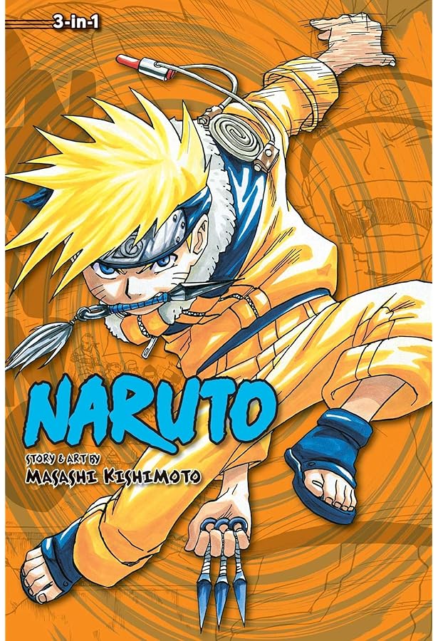 Naruto 3-in-1 Edition Manga Set Vol. 1-12 by Masashi Kishimoto