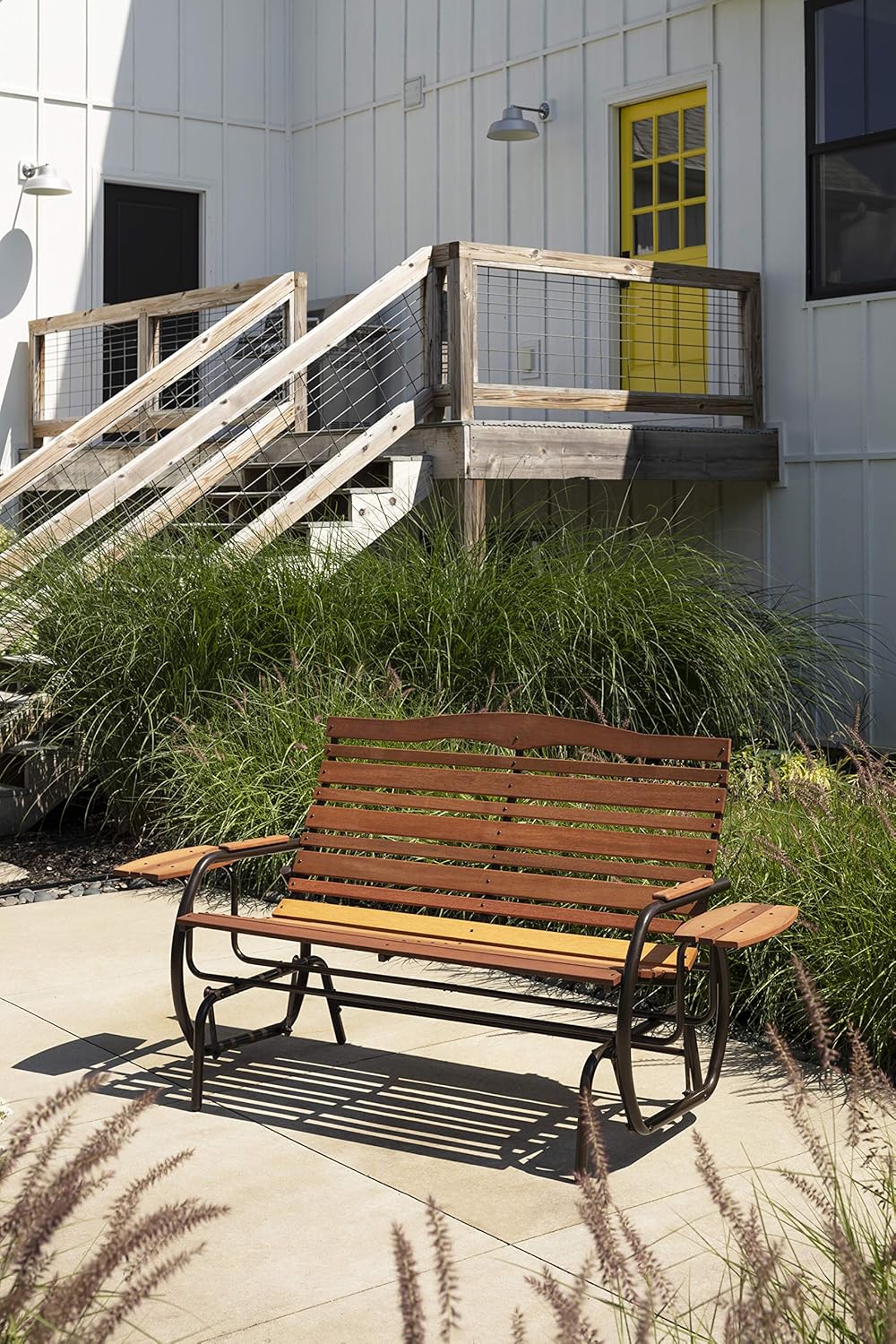 Amazon Com Jack Post Cg 12z Country Garden Double Glider With Trays Bronze Garden Outdoor