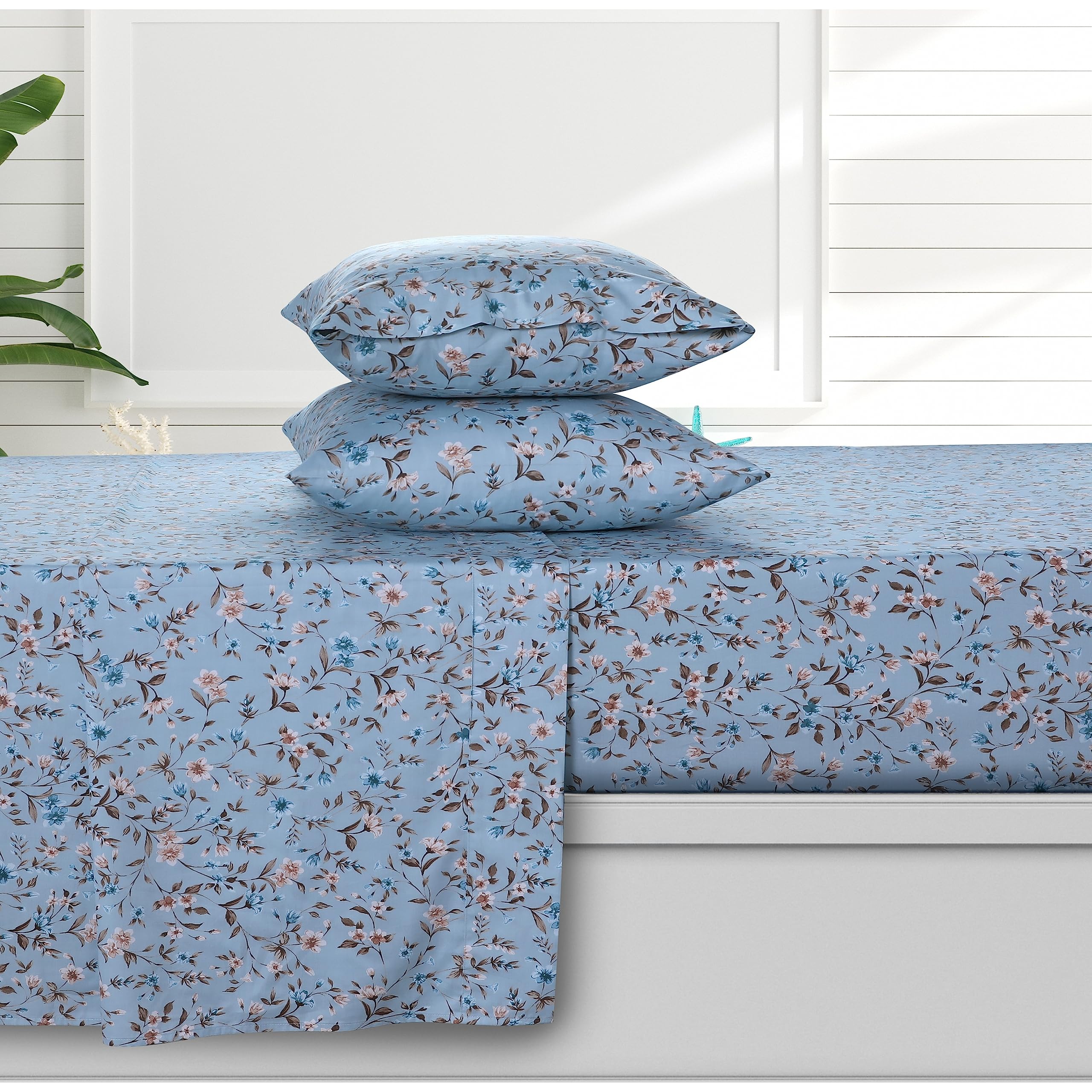 2020IENA コットン麻シリーズSet Azores Home 170-GSM Cotton Flannel Printed or Solid Extra Deep