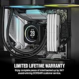 Corsair Vengeance 64GB DDR5 RAM 2x32GB 5200MHz CL40 iCUE XMP White view 6