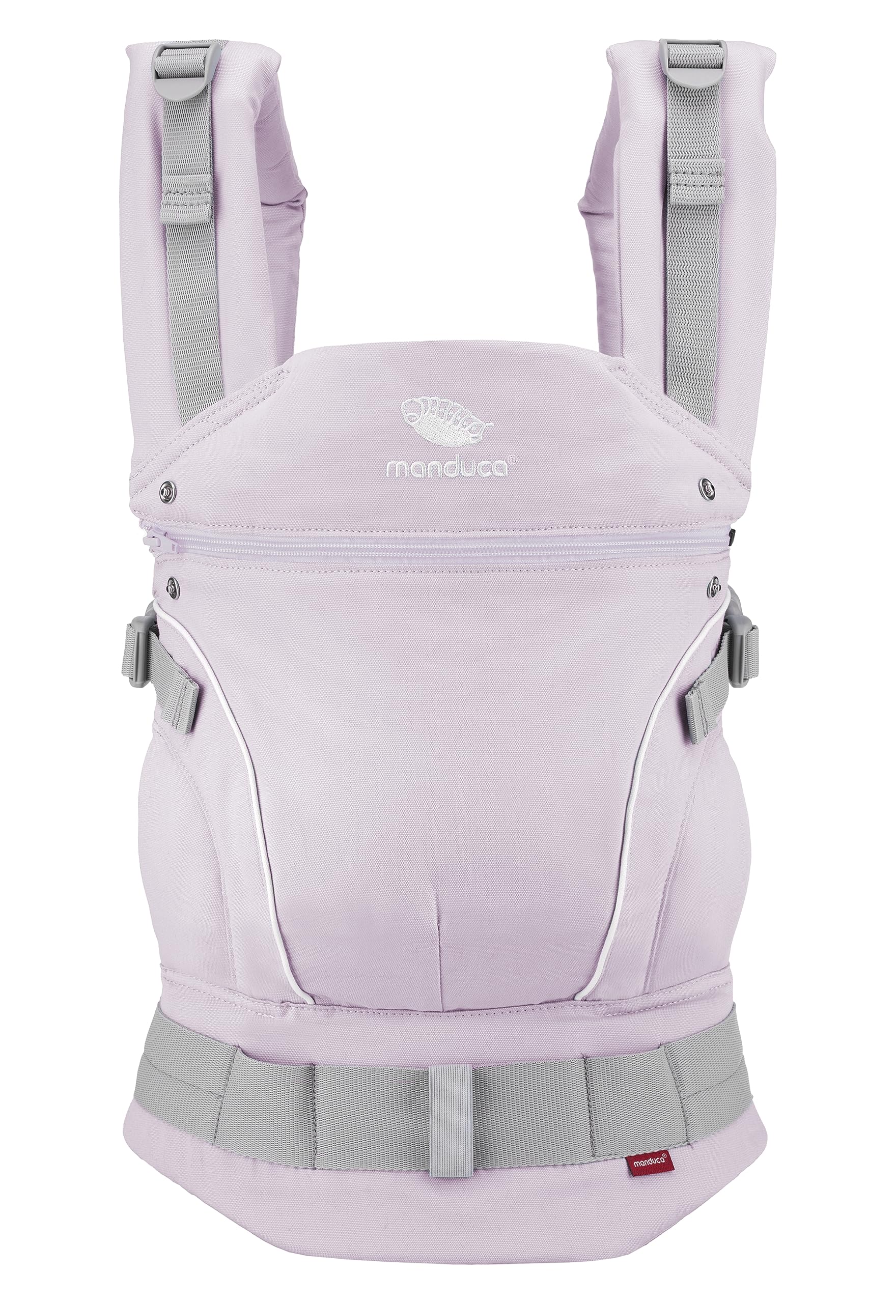 manduca First - Baby Carrier - Adjustable & Versatile Baby and Toddler Carrier (3.5-20 kg) - Front, Hip & Back Carrying Sling, Monochrome Lavender