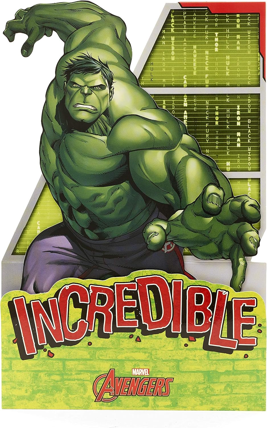 Maison Fetes Occasions Speciales Avengers Hulk 3d Carte D Anniversaire
