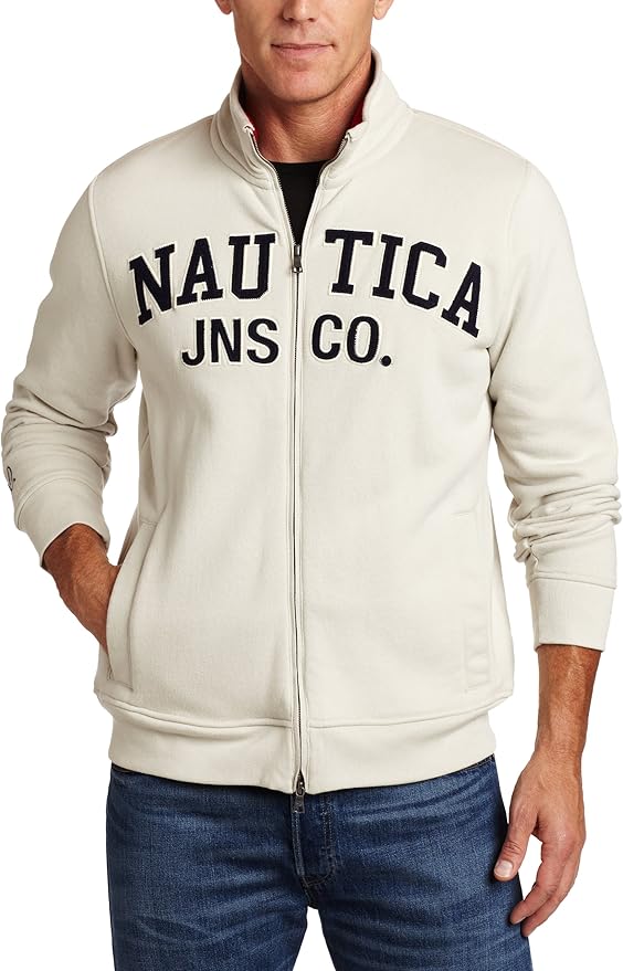 Nautica Men's CVC Track Jacket: Amazon.co.uk: Clothing