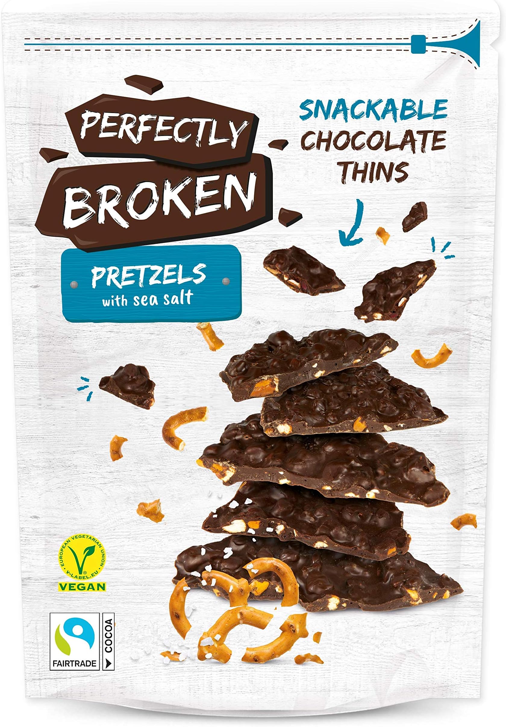 Perfectly Broken Perfectly Broken Pretzel Snackable Chocolate Thins 100 g