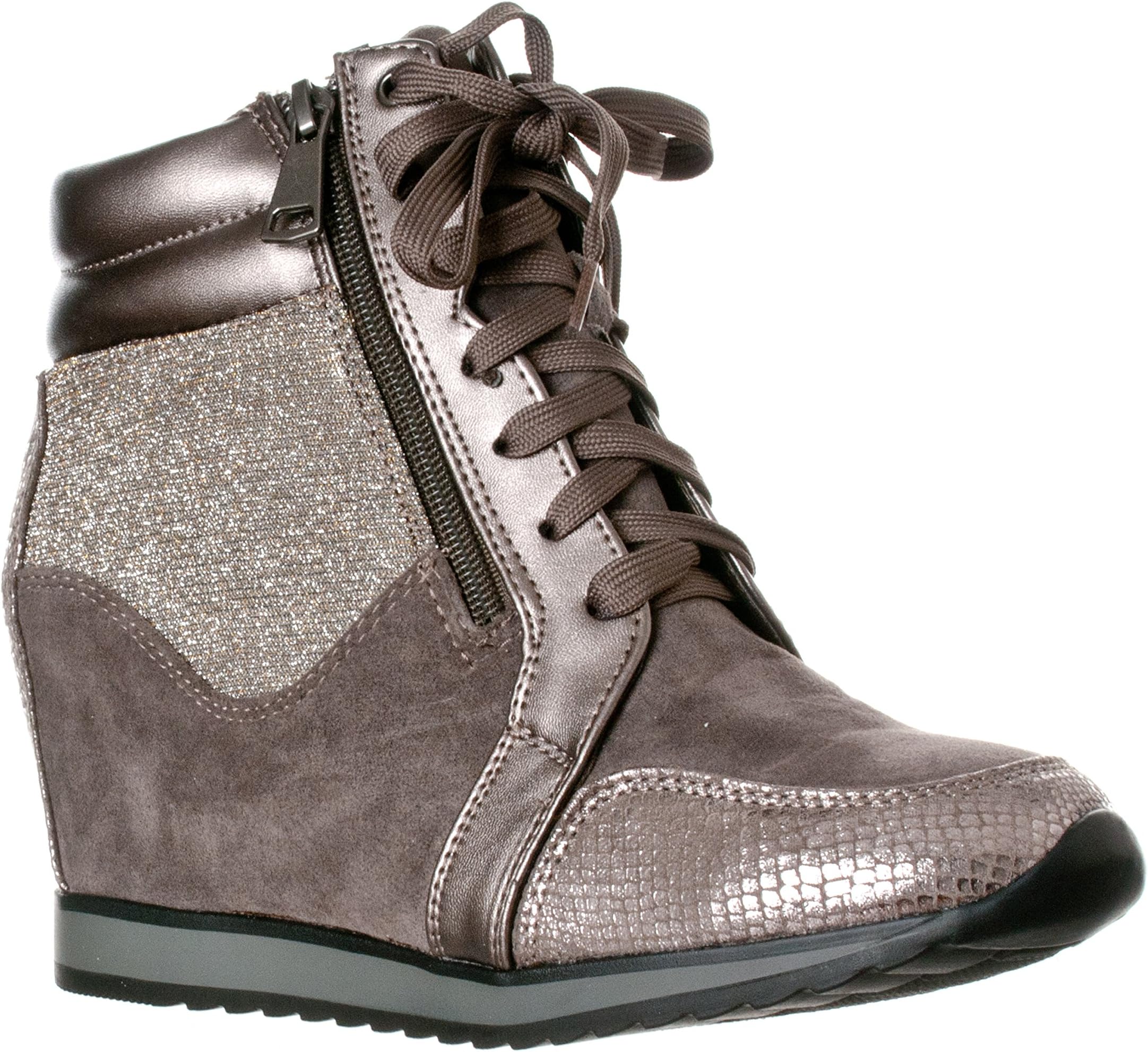 Forever Link Women's Shea-42 Fashion Wedge Sneakers