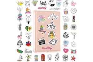 QTL Cute Aesthetic Stickers for Kindle Ebook Laptop Trendy Aesthetic Stickers for Women Gifts for Teens 105Pcs