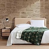 Eddie Bauer - Throw Blanket, Ultra-Soft & Reversible Plush Bedding, Throw Blanket for Couch or Bed (Geese Kettle Falls Plaid Green, 60" x 70")