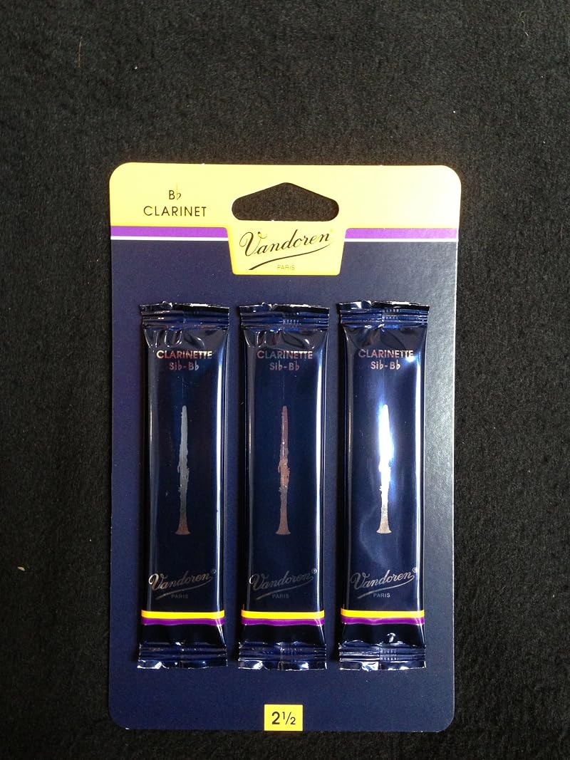 Vandoren Reeds Clarinet Bb 2.5 Traditional (3 Pack) Brand New
