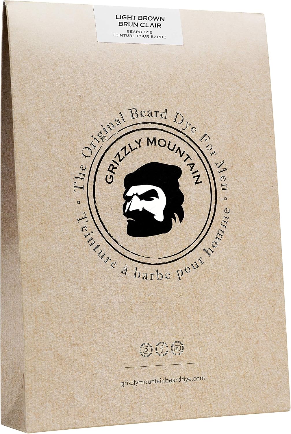Organic & Natural Light Brown Beard Dye, 200 g (Pack of 1)
