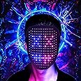 CASEIER Led Mask, Led Face Mask - 2025 Upgraded Led Mask Halloween with Gesture Control Light Up Toy for Kids, Perfect Gifts for Christmas and New Year