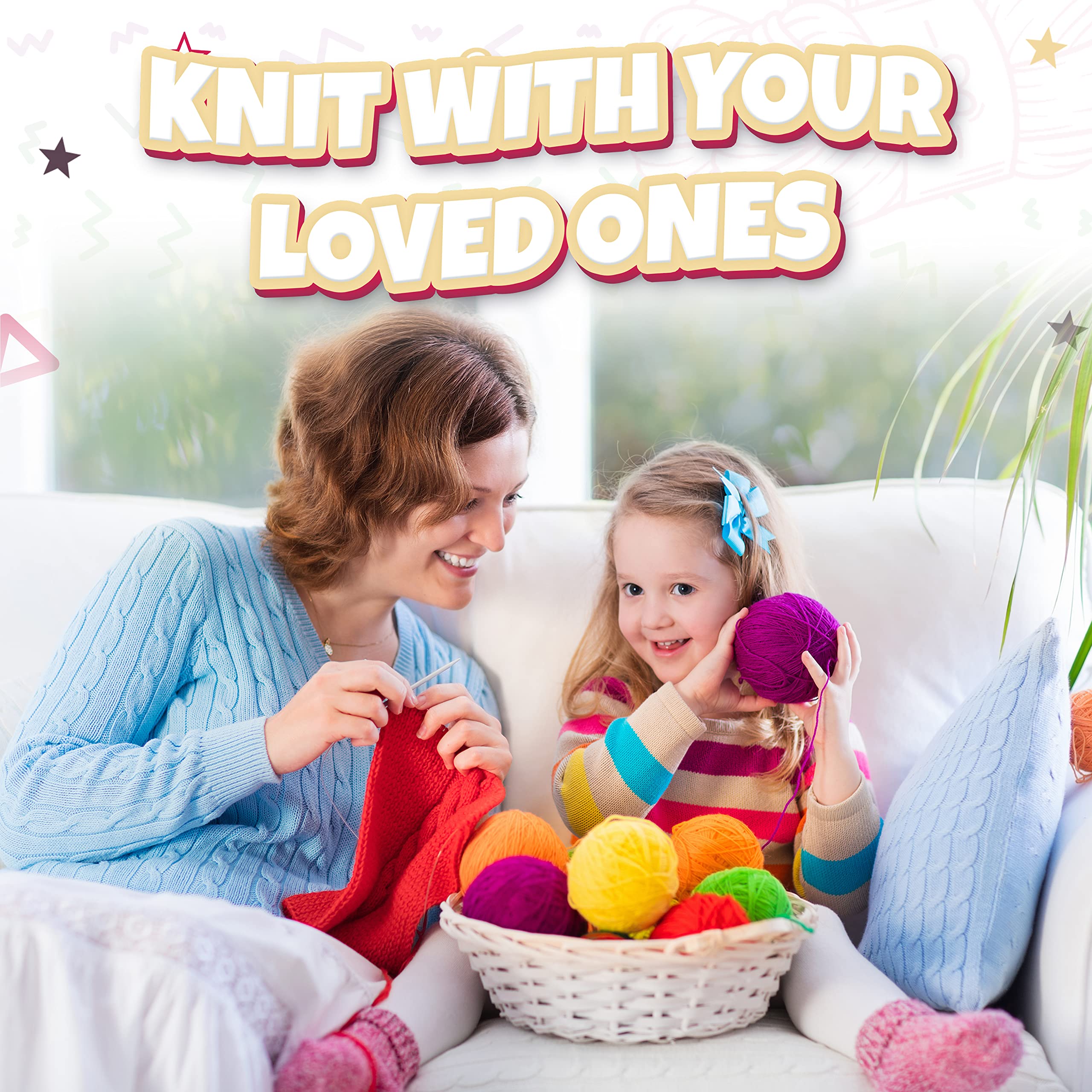 TYH Supplies 10 Acrylic Yarn Pack | 700 Yard Soft Yarn Medium Weight | Beginner Assorted Yarn Set | 10 Unique Colors 70 Yard Each Skein | Multipack for Amigurumi and Crafts