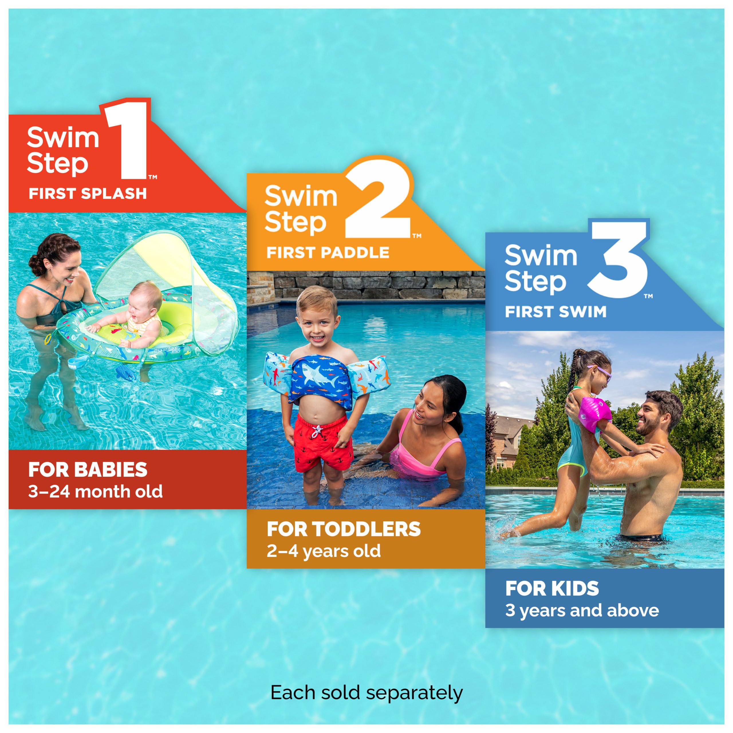 SwimWays Swim Trainer, US Coast Guard Approved Life Vest Kids Swim Vest