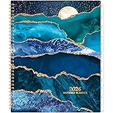 2026 Monthly Planner/Calendar - Monthly Calendar 2026, Jan. 2026 - Dec. 2026, 9" x 11", 12 Months Planner with Tabs & Note Pages, Spiral Binding, Thick Paper, Back Pocket