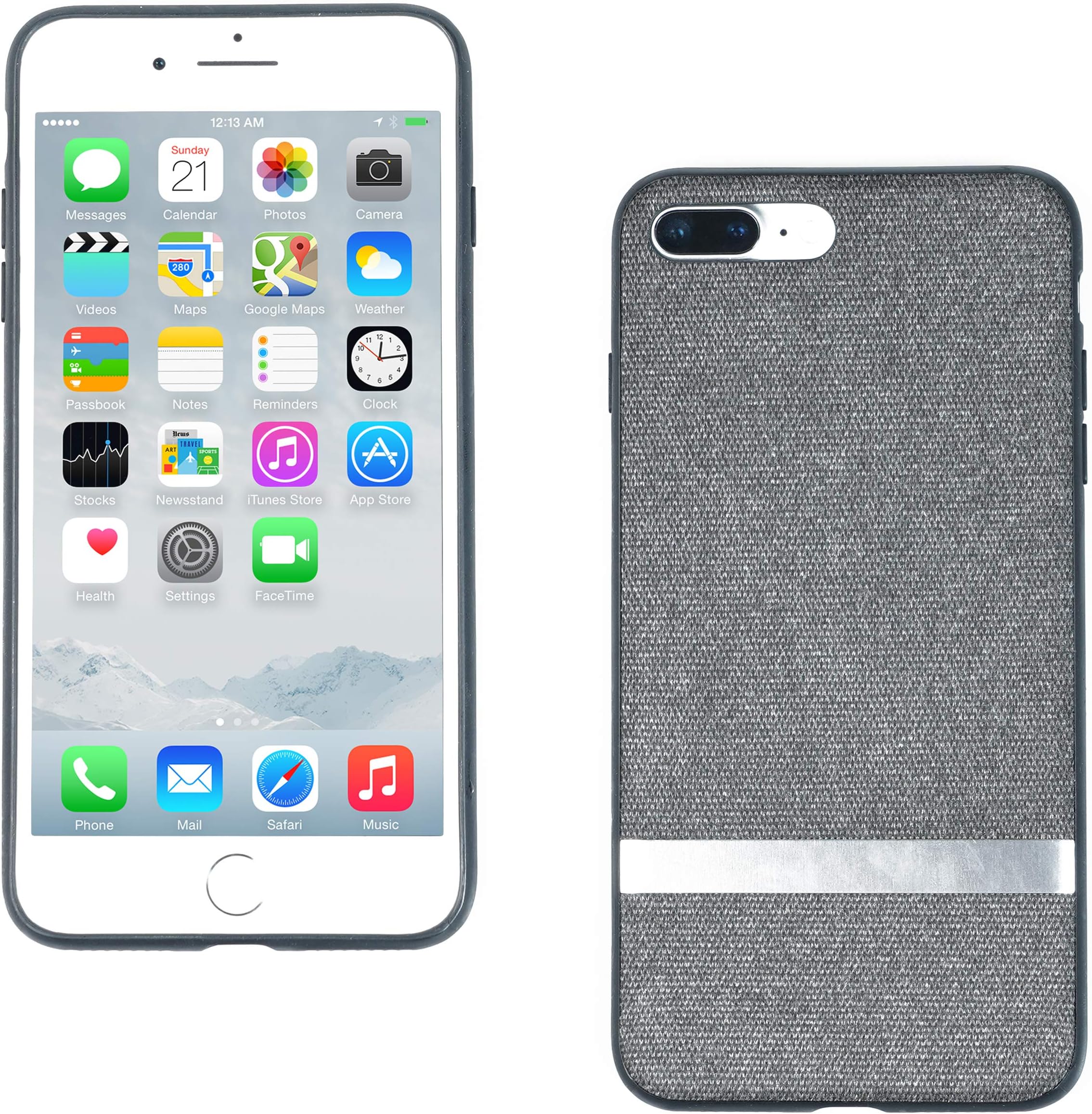 Reewo Soft Fabric and Super Protective Slim case for iPhones (iPhone 8 Plus)