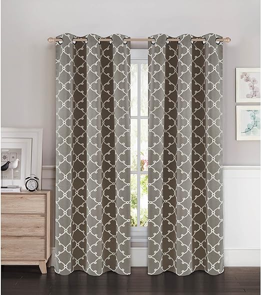 Amazon Com Bella Luna Selena Embroidered Thermal Room Darkening