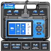TOPDON ArtiDiag HD Heavy Duty Truck Scanner, Diesel Diagnostic Tool | Truck Scanner for Cummins Detroit MaxxForce, 10 Resets Service, DPF Regen, Speed Limit Adjust Reset, 2 Year Free Update