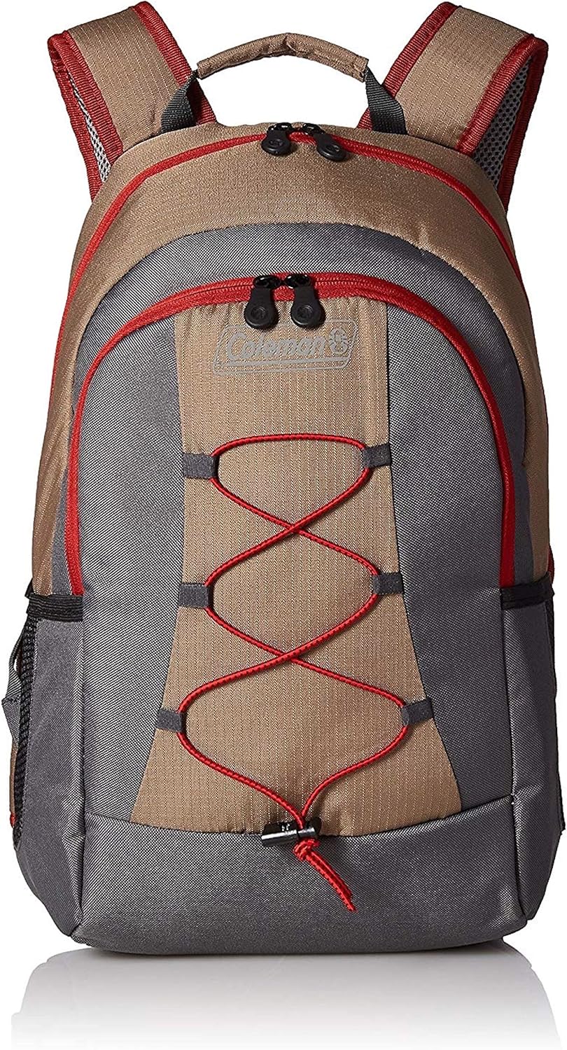 Coleman Soft Cooler Backpack | 28 Can Cooler, Khaki: Sports & Outdoors