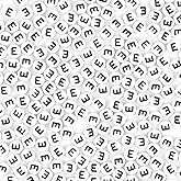 Auvoau 300Pcs Letter Beads E 4X7mm White Alphabet Beads Acrylic Round Shape Loose Beads for Name Bracelets Necklaces Key Chains DIY Jewelry Making (E)