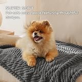Bedsure Extra Large Dog Blanket 203x152 cm Dark Grey Fleece view 2